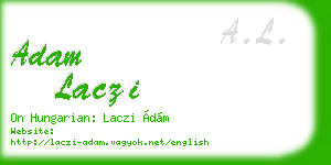 adam laczi business card